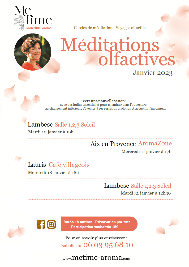 Méditations en Provence - Cercles de méditation - Voyages olfactifs