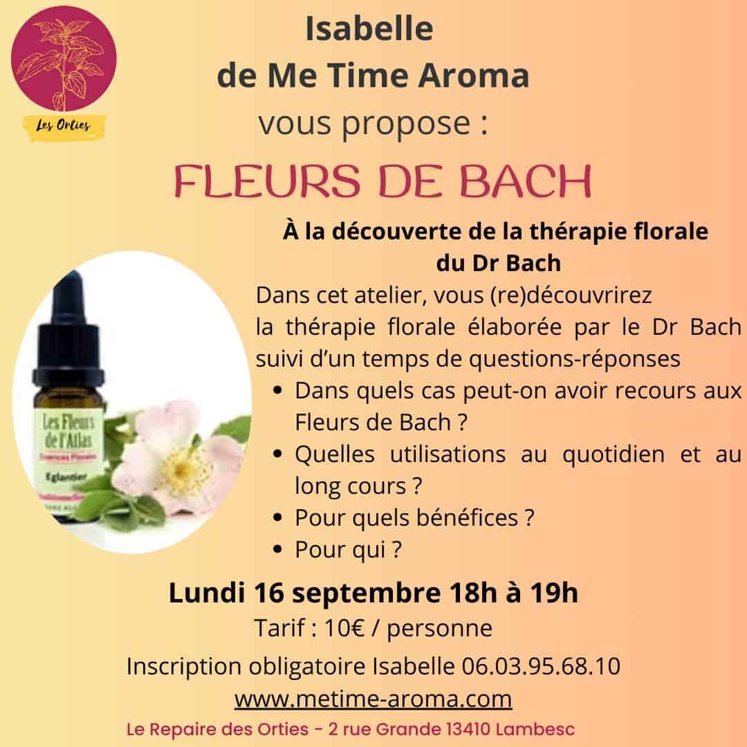 Atelier Fleurs de Bach Septembre au Repaire des Orties à Lambesc