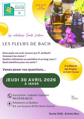 Fleurs de Bach à la maison des projets de Saint-Cannat