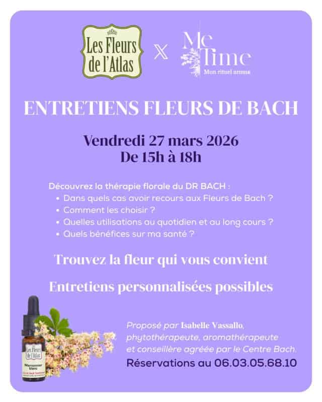 Les entretiens Fleurs de Bach, Infuse Montpellier, occitanie